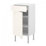 ФАКТУМ Напольн шкаф с полкой/ящиком/дверью - Стот белый с оттенком, 60x37 см ФАКТУМ Напольн шкаф с полкой/ящиком/дверью - Стот белый с оттенком, 60x37 см