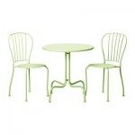 ЛЭККЭ Стол и 2 стула - светло-зеленый