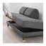 FLOTTEBO диван-кровать серый/черный
