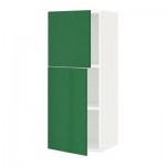 МЕТОД Навесной шкаф с полками/2дверцы - 40x100 см, Флэди зеленый, белый МЕТОД Навесной шкаф с полками/2дверцы - 40x100 см, Флэди зеленый, белый