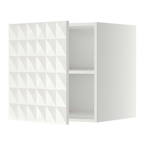 МЕТОД Верх шкаф на холодильн/морозильн - белый, Гэррестад белый, 60x60 см
