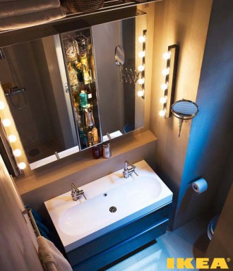 Интерьер ванной комнаты ИКЕА