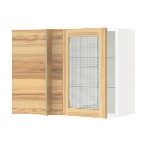 МЕТОД Углов навесн шк с полками/сткл дв - Торхэмн естественный ясень, 88x37x60 см МЕТОД Углов навесн шк с полками/сткл дв - Торхэмн естественный ясень, 88x37x60 см