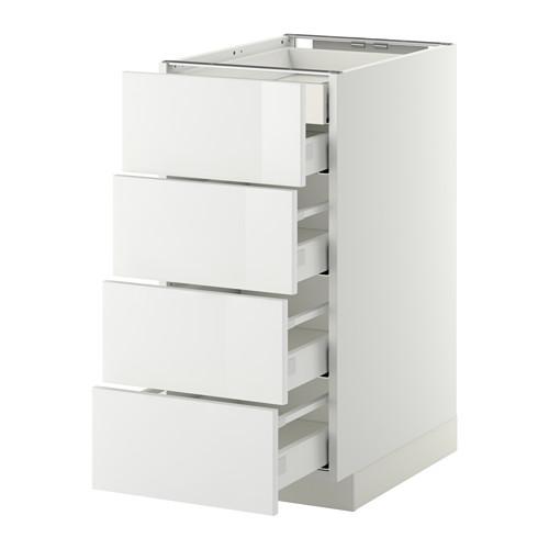 МЕТОД / МАКСИМЕРА Нплн шк 4фрнт/2нзк/3срд ящ - белый, Рингульт глянцевый белый, 40x60 см МЕТОД / МАКСИМЕРА Нплн шк 4фрнт/2нзк/3срд ящ - белый, Рингульт глянцевый белый, 40x60 см