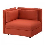 ВАЛЛЕНТУНА Секция дивана со спинкой - Оррста оранжевый