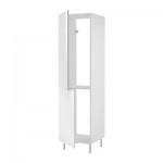 ФАКТУМ Высок шкаф д холодильн/мороз - Абстракт белый, 60x233 см