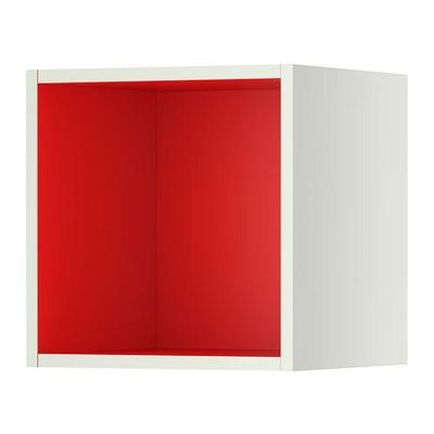 ТУТЕМО Открытый шкаф - 40x37x40 см, белый/красный