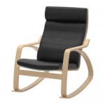 ПОЭНГ Кресло-качалка - Смидиг черный