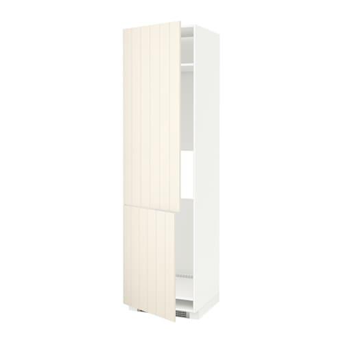 МЕТОД Высокий шкаф д/холод/мороз/2дверцы - белый, Хитарп белый с оттенком, 60x60x220 см МЕТОД Высокий шкаф д/холод/мороз/2дверцы - белый, Хитарп белый с оттенком, 60x60x220 см