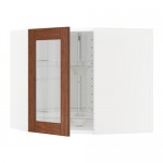 МЕТОД Углов навесн шк с врщ скц/сткл дв - белый, Филипстад коричневый, 68x60 см МЕТОД Углов навесн шк с врщ скц/сткл дв - белый, Филипстад коричневый, 68x60 см