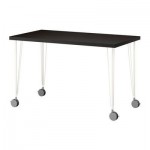 ВИКА АМУН/ВИКА РУНТОРП Стол - черно-коричневый/белый