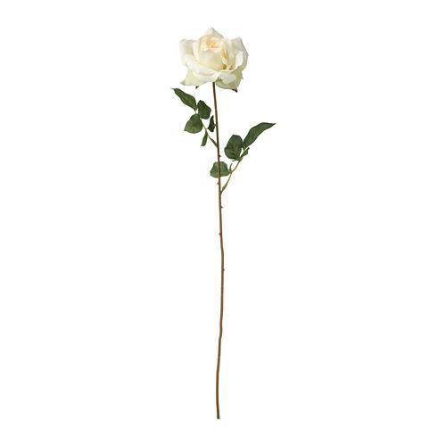 SMYCKA цветок искусственный роза/белый 75 cm