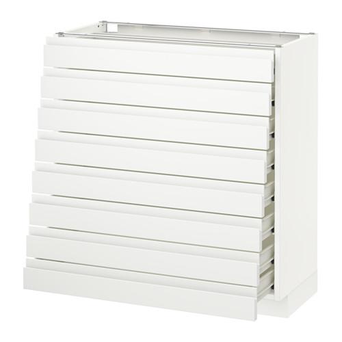 МЕТОД / ФОРВАРА Наполн шкаф 8 фронт/8 низк ящиков - белый, Воксторп белый, 80x37 см МЕТОД / ФОРВАРА Наполн шкаф 8 фронт/8 низк ящиков - белый, Воксторп белый, 80x37 см