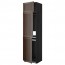 МЕТОД Выс шкаф для хол/мороз с 3 дверями - под дерево черный, Эдсерум под дерево коричневый