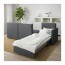 VALLENTUNA 3-местный диван-кровать Хилларед темно-серый 266x113x84 cm