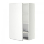 МЕТОД Шкаф навесной с сушкой - 60x100 см, Нодста белый/алюминий, белый