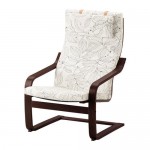 ПОЭНГ Кресло - Висланда черный/белый