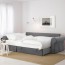 BACKABRO диван-кровать с козеткой Нордвалла темно-серый