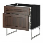 МЕТОД / МАКСИМЕРА Наполн шк 2 фрнт/3 средн ящ - под дерево черный, Эдсерум под дерево коричневый, 80x60x60 см МЕТОД / МАКСИМЕРА Наполн шк 2 фрнт/3 средн ящ - под дерево черный, Эдсерум под дерево коричневый, 80x60x60 см