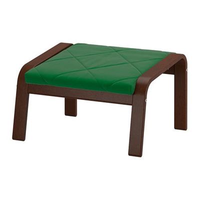 ПОЭНГ Табурет для ног - Сандбакка зеленый, коричневый