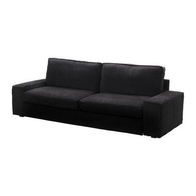 КИВИК Чехол на 3-местный диван-кровать - Транос черный