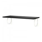 ЭКБИ ВИКТОР/ЭКБИ КОННА Полка навесная - черный/белый