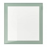 ГЛАССВИК Стеклянная дверь - светлый серо-зеленый/прозрачное стекло