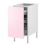 ФАКТУМ Напольный шкаф с выдвижной секцией - Рубрик Аплод светло-розовый, 60 см