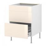 ФАКТУМ Напольный шкаф с 3 ящиками - Абстракт кремовый, 60 см ФАКТУМ Напольный шкаф с 3 ящиками - Абстракт кремовый, 60 см