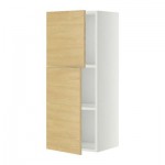 МЕТОД Навесной шкаф с полками/2дверцы - 40x100 см, Тингсрид под березу, белый МЕТОД Навесной шкаф с полками/2дверцы - 40x100 см, Тингсрид под березу, белый