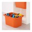 TROFAST комбинация д/хранения+контейнеры белый/оранжевый 46x30x94 cm