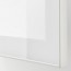 GLASSVIK стеклянная дверь белый/матовое стекло 60x38 cm