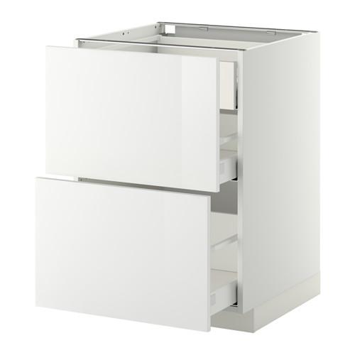 METOD/MAXIMERA напольн шк 2фронт/2срд/1вс ящ цвет алюминия