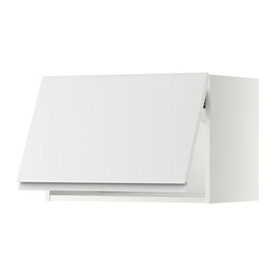 МЕТОД Горизонтальный навесной шкаф - 60x40 см, Нодста белый/алюминий, белый