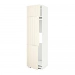 МЕТОД Выс шкаф для хол/мороз с 3 дверями - белый, Хитарп белый с оттенком, 60x60x220 см
