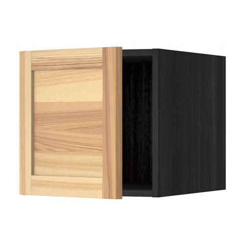 МЕТОД Верхний шкаф - под дерево черный, Торхэмн естественный ясень