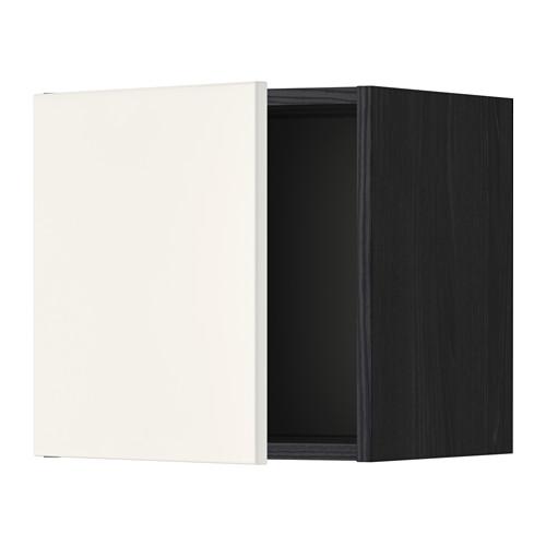 МЕТОД Шкаф навесной - под дерево черный, Веддинге белый, 40x40 см МЕТОД Шкаф навесной - под дерево черный, Веддинге белый, 40x40 см