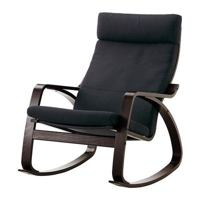 ПОЭНГ Кресло-качалка - Корндаль темно-серый, черно-коричневый ПОЭНГ Кресло-качалка - Корндаль темно-серый, черно-коричневый