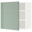 МЕТОД Шкаф навесной с полкой - белый, Калларп глянцевый светло-зеленый, 60x60 см