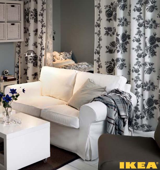 Интерьер гостиной совмещенной со спальней