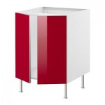 ФАКТУМ Напольн шкаф д раковины+2 двери - Абстракт красный, 80 см