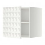 МЕТОД Верх шкаф на холодильн/морозильн - белый, Гэррестад белый, 60x60 см