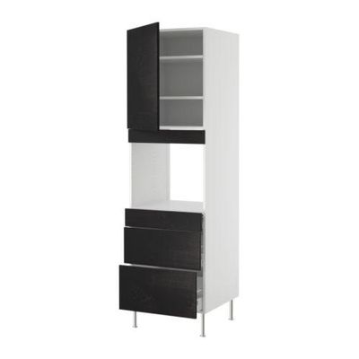 ФАКТУМ Вск шк д кмбнц дхвк+3 ящ - Нексус коричнево-чёрный, 60x211 см