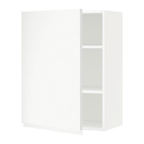 METOD шкаф навесной с полкой белый/Воксторп матовый белый 60x80 см