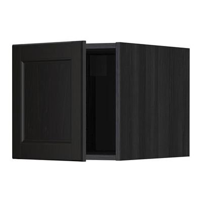 МЕТОД Верхний шкаф - Лаксарби черно-коричневый, под дерево черный МЕТОД Верхний шкаф - Лаксарби черно-коричневый, под дерево черный