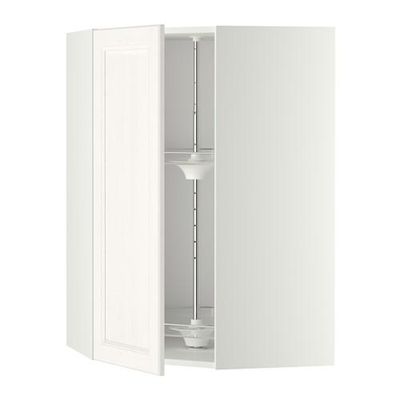 МЕТОД Угл нвсн шкф с вращающ секц - 68x100 см, Лаксарби белый, белый