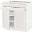 МЕТОД / МАКСИМЕРА Напольный шкаф/2дверцы/2ящика - белый, Сэведаль белый, 80x60 см