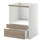 МЕТОД / ФОРВАРА Напольн шк д/комб СВЧ/ящики - Брокхульт под грецкий орех светло-серый, белый МЕТОД / ФОРВАРА Напольн шк д/комб СВЧ/ящики - Брокхульт под грецкий орех светло-серый, белый