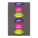 ВЭННЕРНА ЛЭППАР Текстиль - темно-серый/розовый