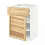 МЕТОД / МАКСИМЕРА Нплн шк д/врч пнл/ящ/плк/дв - белый, Торхэмн естественный ясень МЕТОД / МАКСИМЕРА Нплн шк д/врч пнл/ящ/плк/дв - белый, Торхэмн естественный ясень